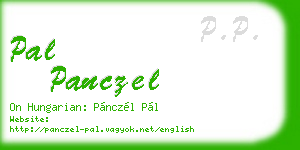 pal panczel business card
